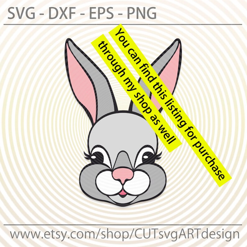 Download Rabbit with bandana svg Easter bunny with bow svg Digital ...