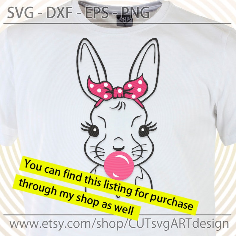 Download Rabbit with glasses svg Cute Easter bunny with bandana svg ...