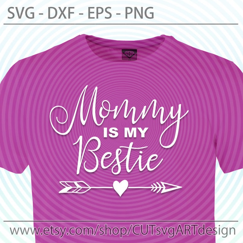 Download Mommy is my bestie Svg Cutting file Best friend Svg Mother | Etsy