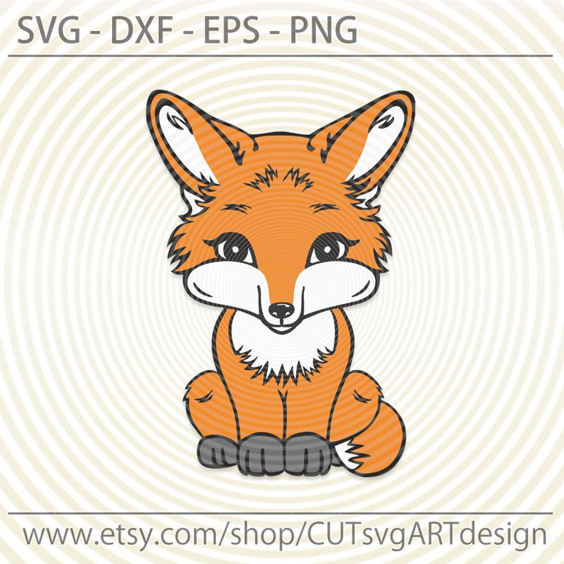 Fox svg Cute funny baby fox svg Digital cut file for ...