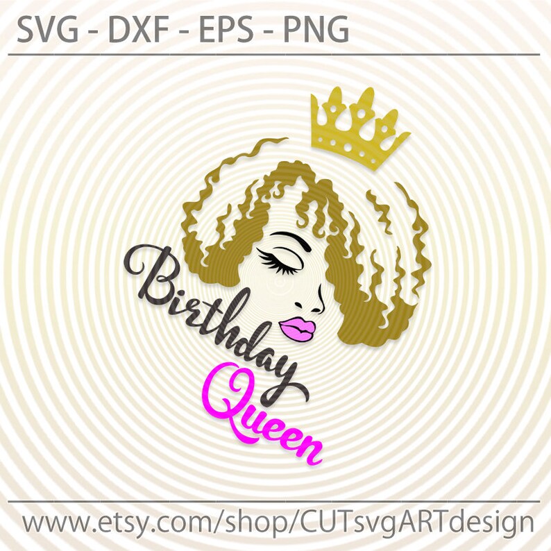 Download Birthday black queen Svg lady woman vector lips eyelashes ...