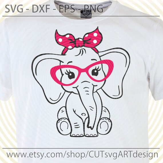 Free Free 288 Elephant With Glasses Svg SVG PNG EPS DXF File