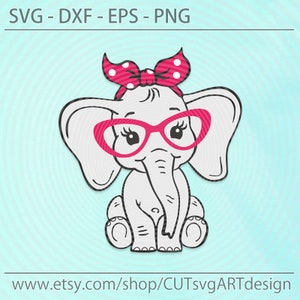 Free Free 86 Elephant With Glasses Svg SVG PNG EPS DXF File
