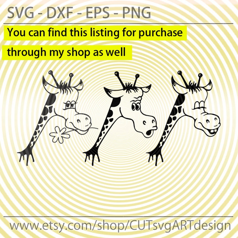 Download Giraffe svg giraffe dxf cute giraffe glasses svg animals | Etsy