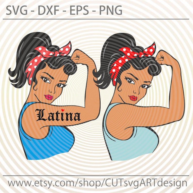 Download Rosie the Riveter SVG Latina girl power SVG cut file for ...