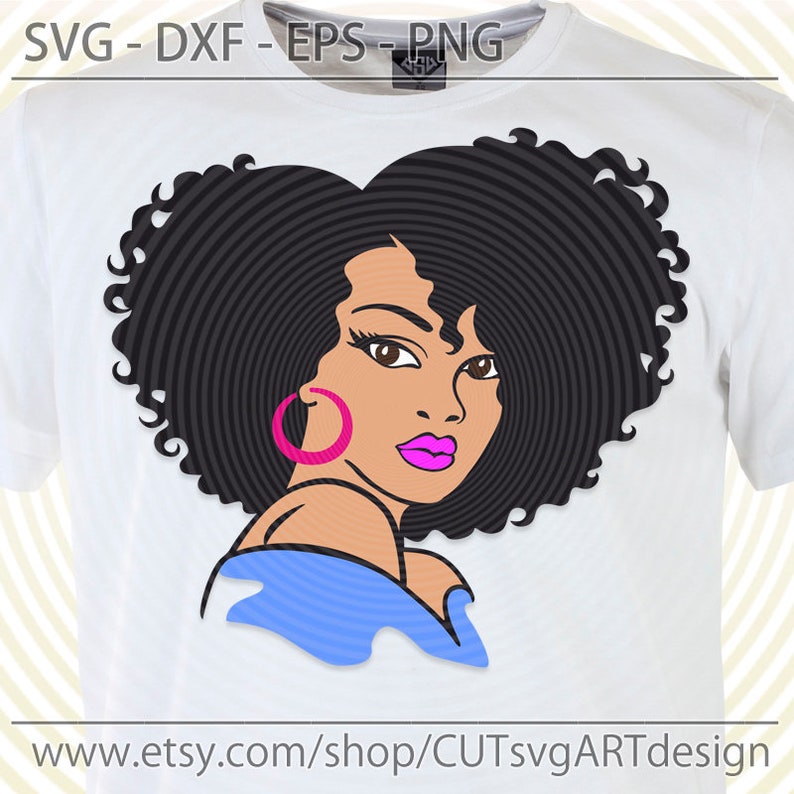 Black woman svg Black girl Svg Png Dxf Eps Afro lady Diva | Etsy