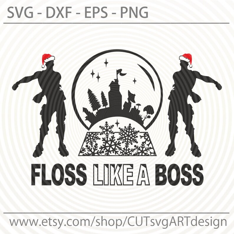 Download Christmas Floss Like A Boss SVG Cut File Christmas ...