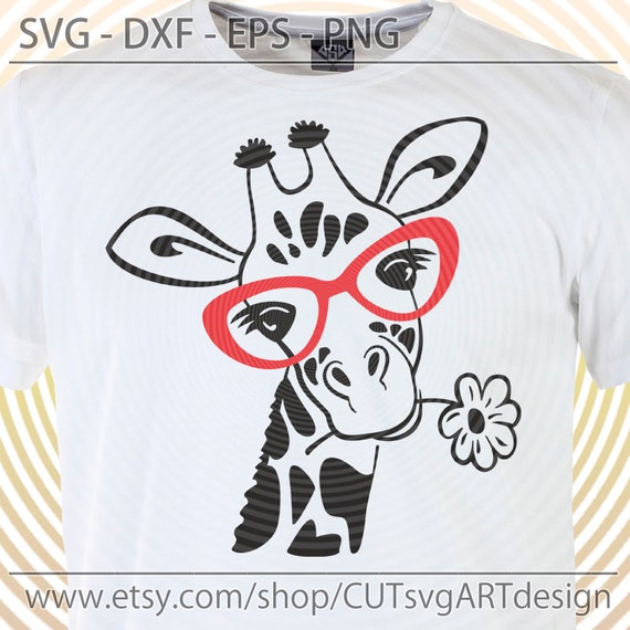 Download Giraffe Svg Giraffe Dxf Cute Giraffe Glasses Svg Animals Etsy PSD Mockup Templates