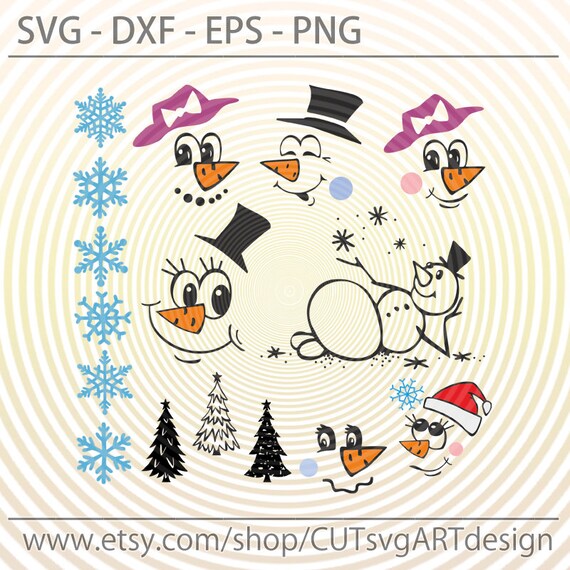 Download Free Christmas Bundle Svg Christmas Svg Snowman Svg Snowflakes Etsy SVG DXF Cut File