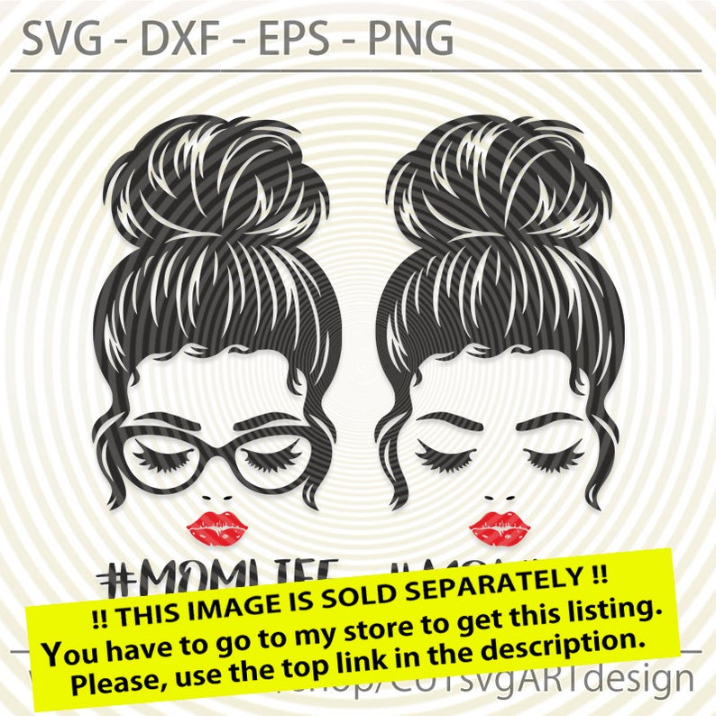 Download Mom life kid life svg Messy Bun Leopard bandana glasses ...