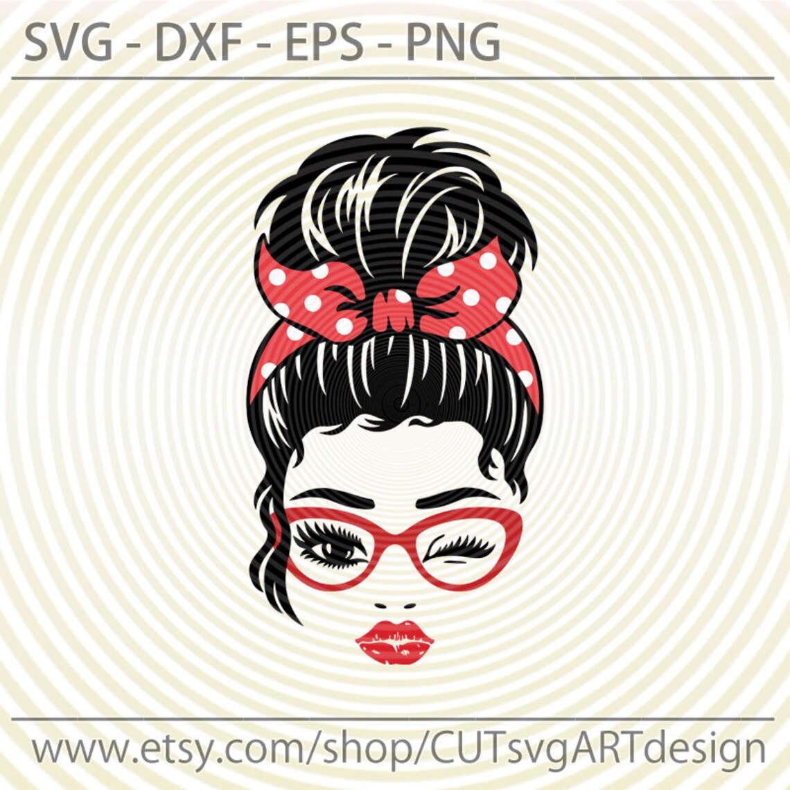Woman With Glasses Svg