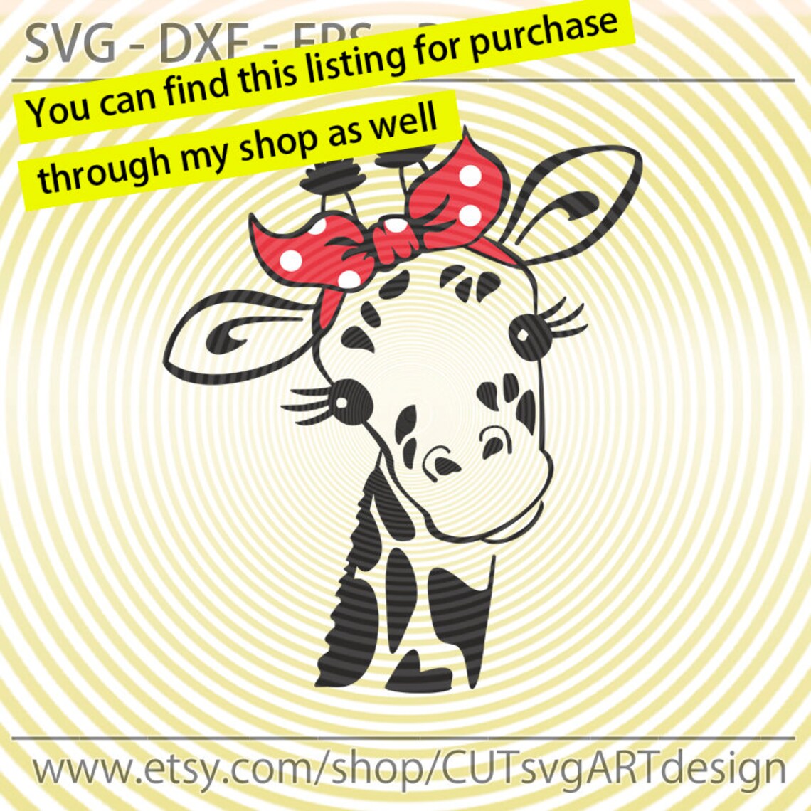 Thinking of you svg cute funny Giraffe with heart glasses Etsy