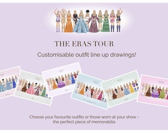 Customisable Taylor Swift Eras Tour Line up Digital Prints! *New designs!*