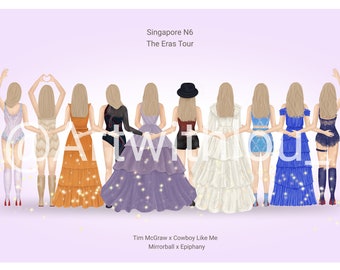 Taylor Swift - The Eras Tour Singapore Night 6 digital Print!