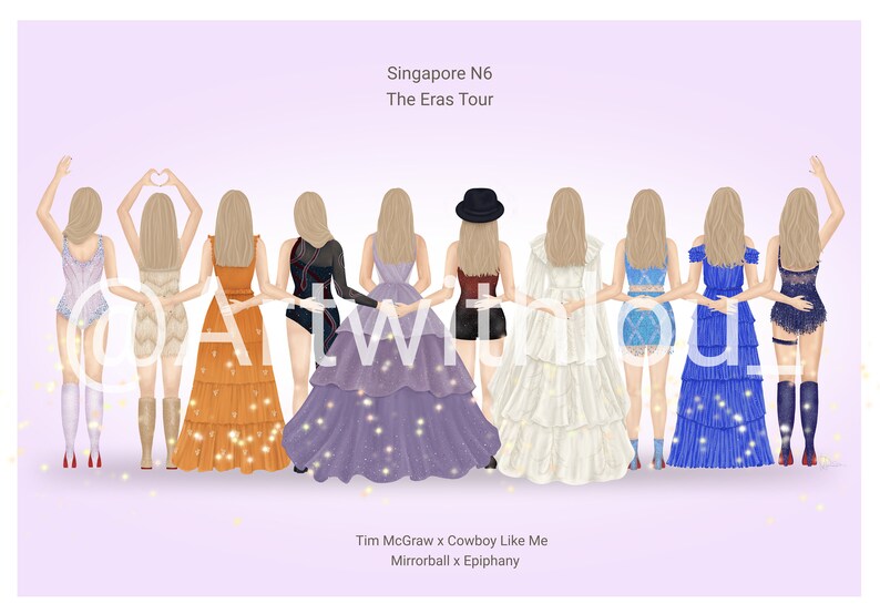 Taylor Swift The Eras Tour Singapore Night 6 digital Print image 1