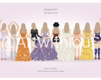 Taylor Swift - The Eras Tour Singapore Night 1 digital Print!