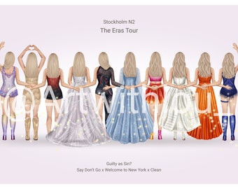 Taylor Swift - The Eras Tour Stockholm Night 2 digital Print!