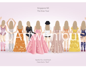 Taylor Swift - The Eras Tour Singapore Night 5 digital Print!