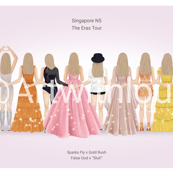 Taylor Swift - The Eras Tour Singapore Night 5 digital Print!