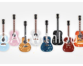 The Eras Tour Guitar Line up -- Digital Print!