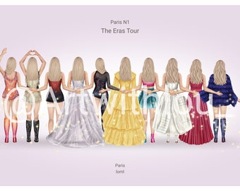 Taylor Swift - The Eras Tour Paris Night 1 digital Print!