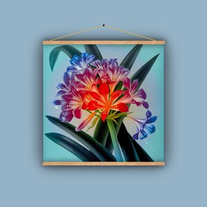 Flower bulb, trumpet flower, lily, gift for gardener, natural history, nature, vintage, antique, garden