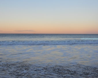 Beach Sunset Photo Greetings Card