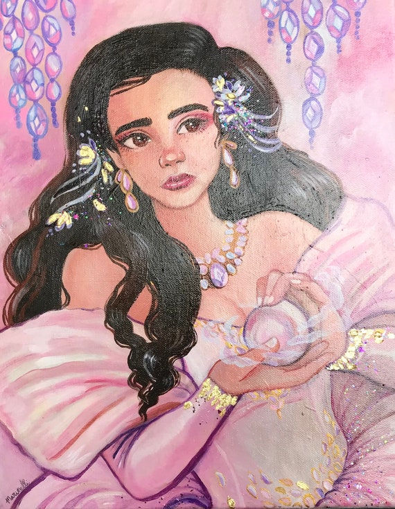 Sarah at the Goblin Masquerade- ORIGINAL oil painting Labyrinth Fanart