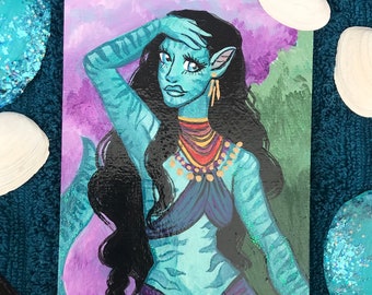 Metkayina Woman- Original Acrylic Painting