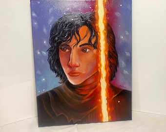 Kylo Ren The Force Awakens- ORIGINAL oil painting