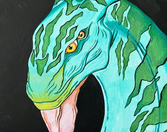 Green Ikran Mixed Media Illustration