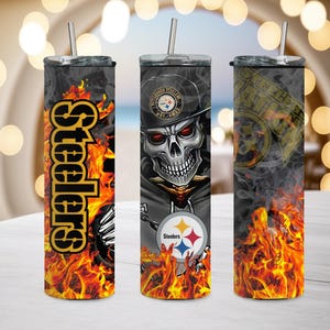 Steelers Tumbler/ Pittsburgh Steelers Skinny tumbler