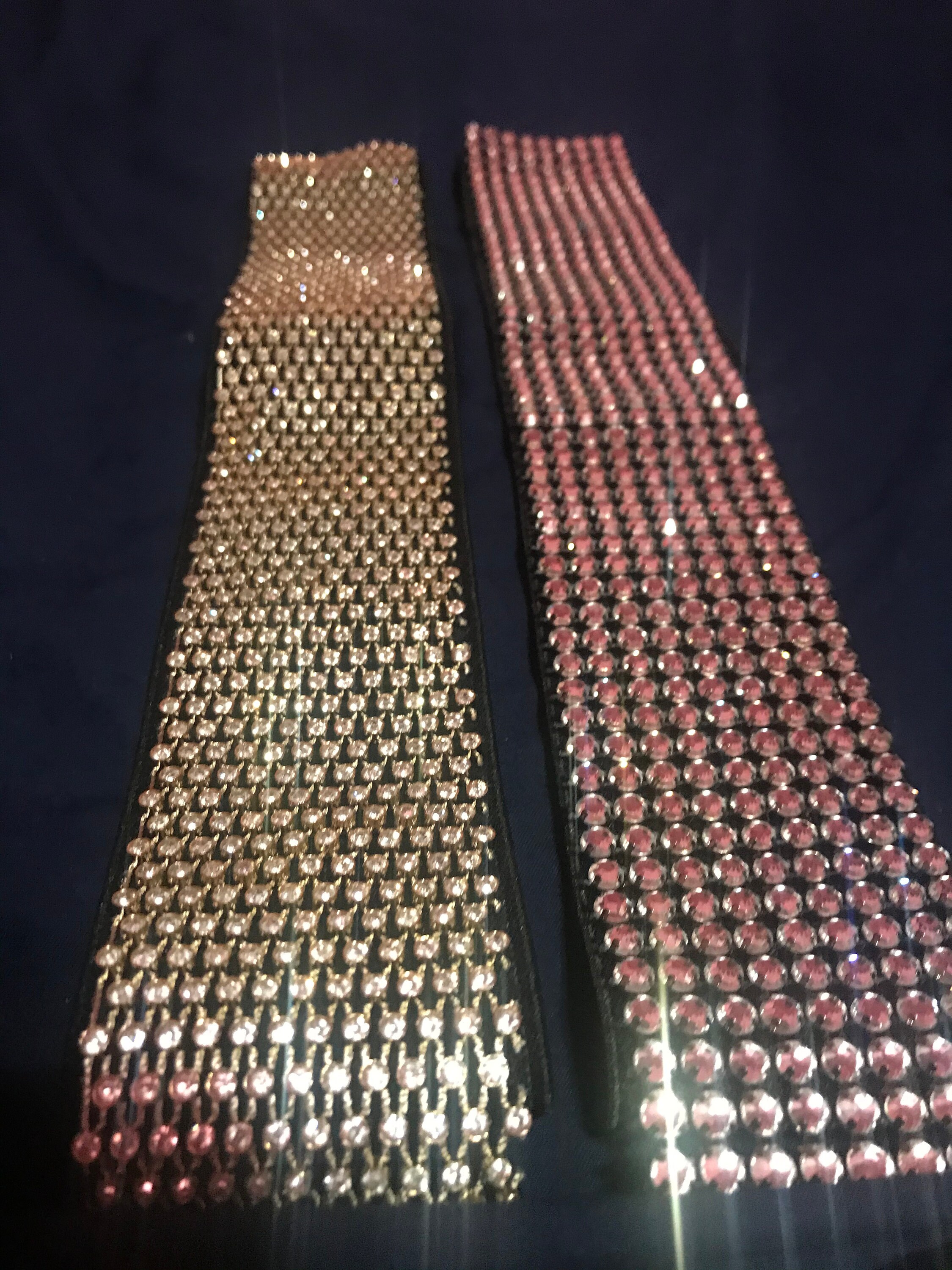 2 Inch Handmade Luxury Rhinestone Stretch Headband High Etsy