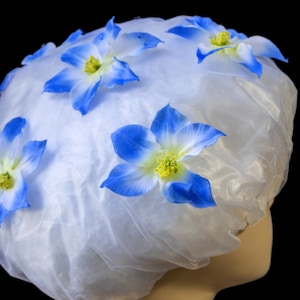 Perfect gift for Mom! Blueberry Love, designer bouffant shower cap - by Creative Associates.