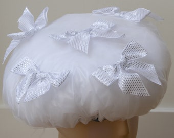 Silver Lining, delight your favorite diva with this designer shower cap.