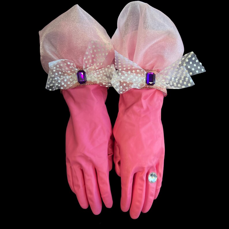 Lady Diamond Designer Dish Cleaning Gloves! Bild 3