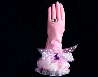 Lady Diamond - These are the cutest, kitchen dish cleaning, latex gloves you will ever own.