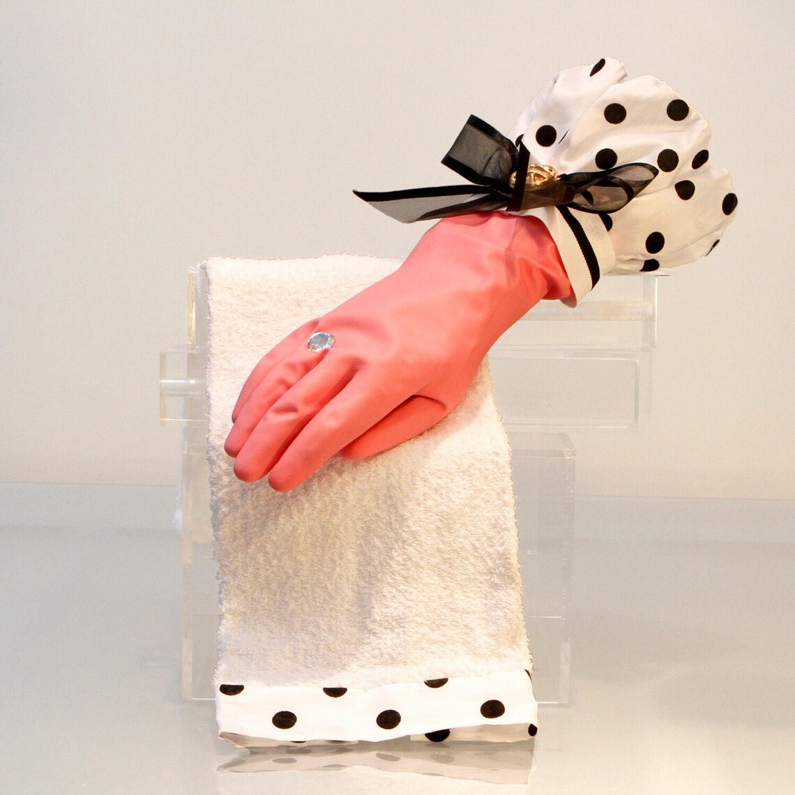 Dish Washing Gloves. Big Polka Dot. Our Favorite Diva Girl Gift. Etsy