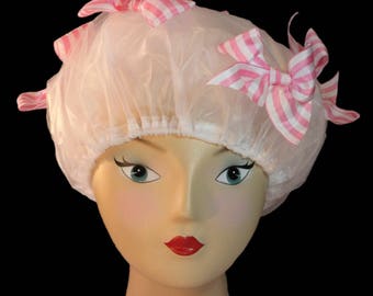 Peppermint Patty, Designer Shower Cap. Our shower caps are waterproof works of art.