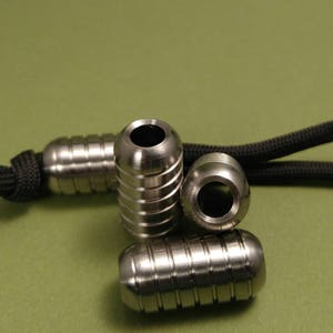 Titanium Corkscrew Lanyard Bead