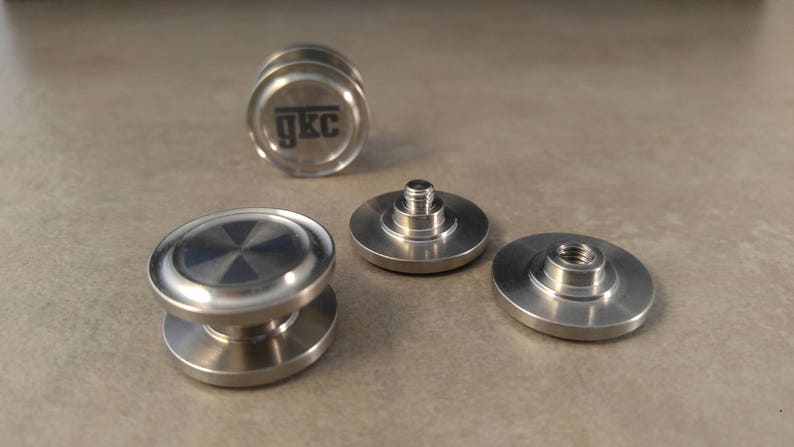 Titanium Fidget Toy Button image 1