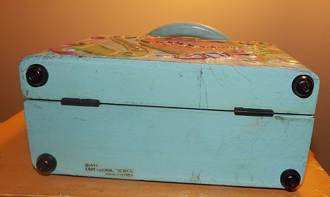 Vintage Box Purse Lady London Art Purse Psychedelic Dimensional ...
