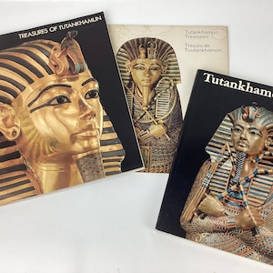 Lot of 3- 1970s Tutankhamun Books, Egyptian Studies