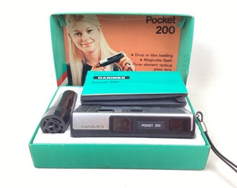 Vintage Hanimex Pocket 200 Camera, Original Box