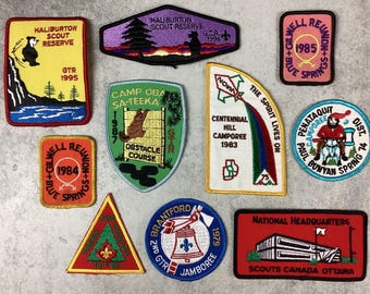 Vintage 1980s Canadian Scout Patches