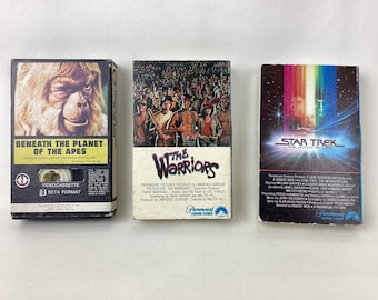 Vintage Beta Format Movie – Your Choice: Star Trek, Planet of the Apes, The Warriors