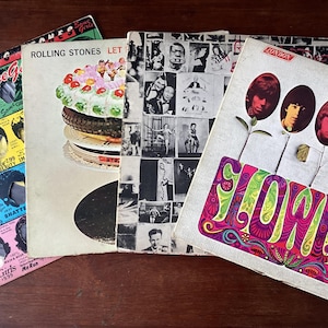 Set aus 4 Rolling Stones Schallplatten