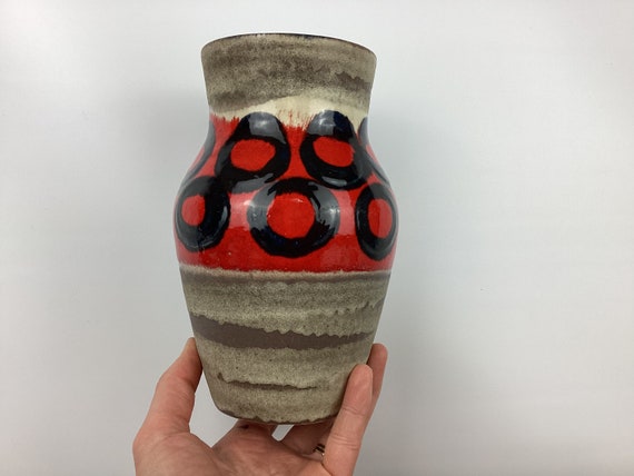 549-18 West German Fat Lava Era Vase - Etsy