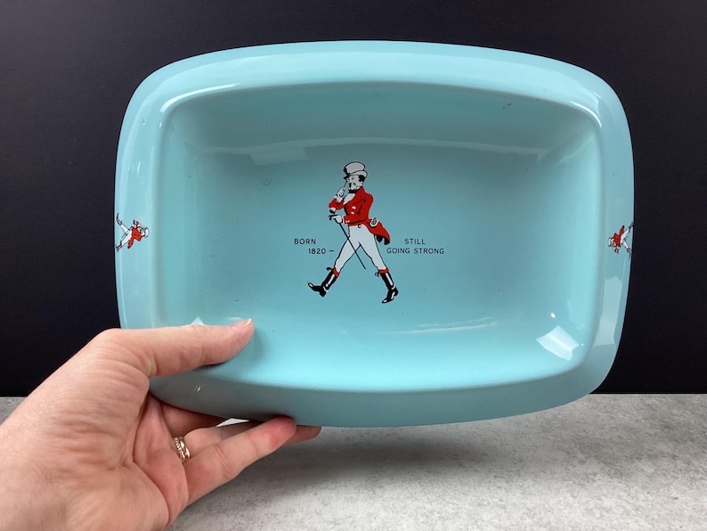 Vintage 1960s Johnnie Walker Ashtray, Bar Dish image 2