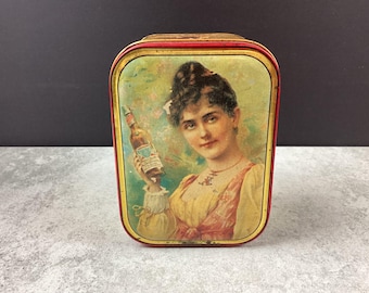 Kleine Budweiser-Sammeldose von 1992, viktorianische Dame